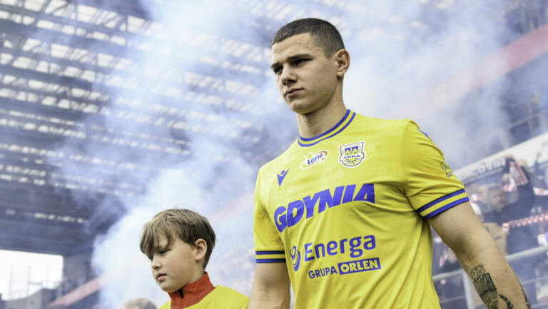 2026.04.12 Krakow
Pilka nozna PKO Ekstraklasa sezon 2025/2026
Cracovia - Arka Gdynia
N/z Oskar Kubiak
Foto Mateusz Sobczak / PressFocus

2026.04.12 Krakow
Football Polish League PKO Ekstraklasa season 2025/2026
Cracovia - Arka Gdynia
Oskar Kubiak
Credit: Mateusz Sobczak / PressFocus