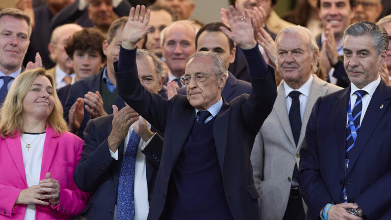 Florentino Perez, President of Real Madrid CF, is seen during the LaLiga EA Sports 2025/2026 week 36 football match between Real Madrid and Real Oviedo at Santiago Bernabeu stadium. Final score; Real Madrid CF 2:0 Real Oviedo (Photo by Federico Titone / SOPA Images/Sipa USA)
2026.05.14 Madryt
pilka nozna liga hiszpanska
Real Madryt - Real Oviedo
Foto SOPA Images/SIPA USA/PressFocus

!!! POLAND ONLY !!!
