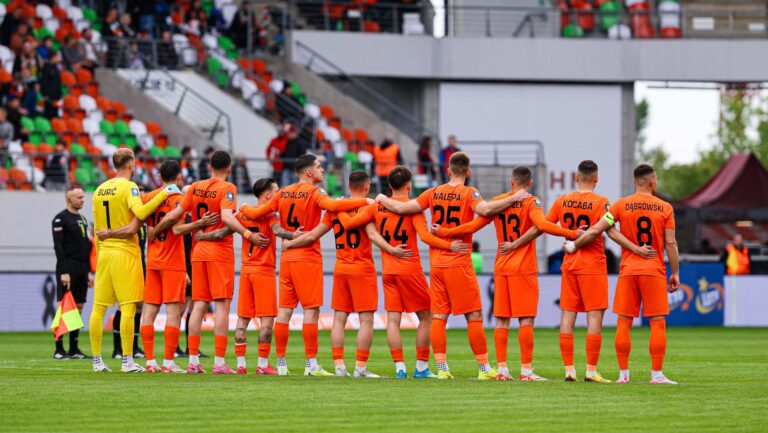 2026.05.15 Lubin
pilka nozna PKO Ekstraklasa sezon 2025/2026
KGHM Zaglebie Lubin - Pogon Szczecin
N/z minuta ciszy
Foto Pawel Andrachiewicz / PressFocus

2026.05.15 Lubin
Football - Polish PKO Ekstraklasa season 2025/2026
KGHM Zaglebie Lubin - Pogon Szczecin
minuta ciszy
Credit: Pawel Andrachiewicz / PressFocus