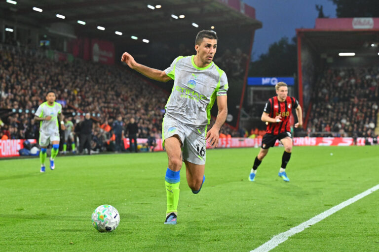 Bournemouth v Manchester City, Premier League Rodri 16 of Manchester City on the attack during the Premier League match between Bournemouth and Manchester City at the Vitality Stadium, Bournemouth, UK on 19 May 2026. Bournemouth Vitality Stadium Dorset UK Editorial use only DataCo restrictions apply See www.football-dataco.com , Copyright: xGrahamxHuntx PSI-24285-0077
2026.05.19 Bournemouth
pilka nozna liga angielska
AFC Bournemouth - Manchester City

Foto IMAGO/PressFocus

!!! POLAND ONLY !!!