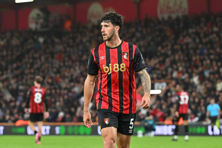Bournemouth v Manchester City, Premier League Marcos Senesi 5 of AFC Bournemouth during the Premier League match between Bournemouth and Manchester City at the Vitality Stadium, Bournemouth, UK on 19 May 2026. Bournemouth Vitality Stadium Dorset UK Editorial use only DataCo restrictions apply See www.football-dataco.com , Copyright: xGrahamxHuntx PSI-24285-0332
2026.05.19 Bournemouth
pilka nozna liga angielska
AFC Bournemouth - Manchester City
Foto IMAGO/PressFocus

!!! POLAND ONLY !!!