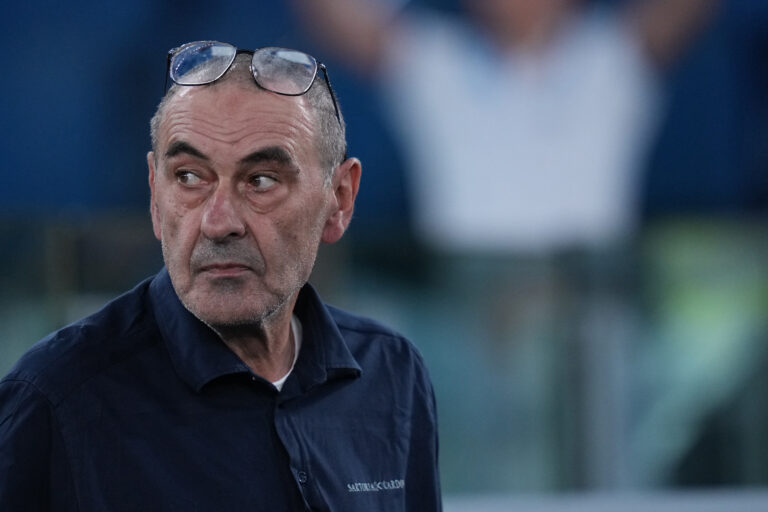 Lazio’s head coach Maurizio Sarri during the Serie A EniLive soccer match between Lazio and Pisa at the Rome's Olympic stadium, Italy - Saturday  May 23, 2026 - Sport  Soccer ( Photo by Alfredo Falcone/LaPresse ) (Photo by Alfredo Falcone/LaPresse/Sipa USA)
2026.05.23 Rzym
pilka nozna liga wloska
SS Lazio Rzym - Pisa SC
Foto LaPresse/SIPA USA/PressFocus

!!! POLAND ONLY !!!