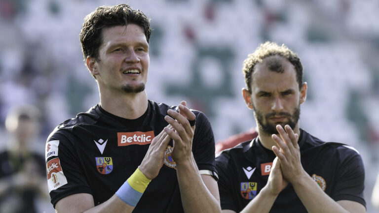 2026.05.24 Sosnowiec
Pilka nozna Betclic 1. Liga sezon 2025/2026
Wieczysta Krakow - Chrobry Glogow
N/z Myroslav Mazur Sebastian Bonecki
Foto Mateusz Sobczak / PressFocus

2026.05.24 Sosnowiec
Football Polish first league - second level 2025/26 season
Wieczysta Krakow - Chrobry Glogow
Myroslav Mazur Sebastian Bonecki
Credit: Mateusz Sobczak / PressFocus