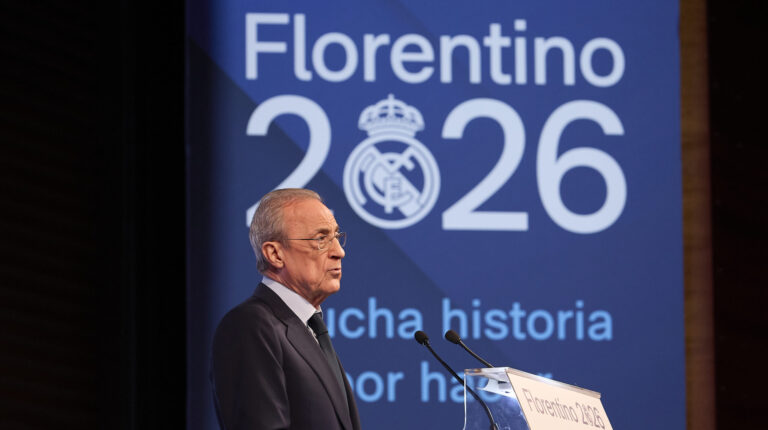 Florentino Perez, the acting president of Real Madrid CF, presents his candidacy for the presidency of Real Madrid CF at Melia Castilla hotel. (Photo by Federico Titone / SOPA Images/Sipa USA)
2026.05.27 Madryt
pilka nozna liga hiszpanska
Florentino Perez kandydat na prezydenta Realu Madryt
Foto SOPA Images/SIPA USA/PressFocus

!!! POLAND ONLY !!!