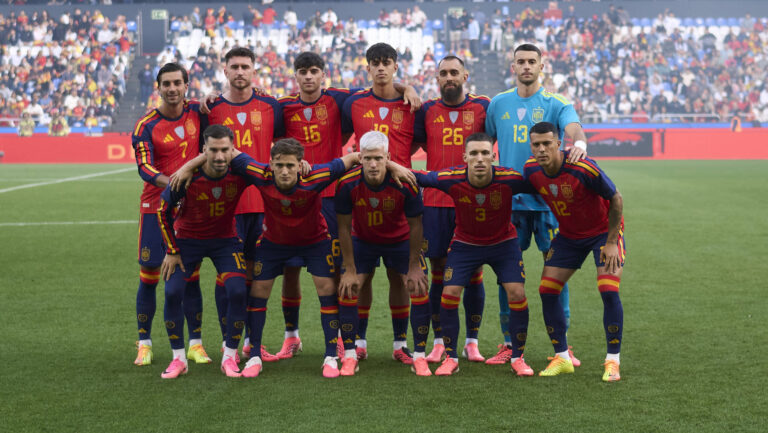 Spain v Iraq - International Friendly, Länderspiel, Nationalmannschaft LA CORUNA, SPAIN - JUNE 04: Spain line up during an international friendly match between Spain and Iraq at Abanca-Riazor Stadium on June 04, 2026 in La Coruna, Spain. Photo by Diego Simon/Photo Players Images/Magara Press La Coruna Abanca Riazor Stadium Spain Copyright: xDiegoxSimonx
2026.06.04 A Coruna
pilka nozna , miedzynarodowy mecz towarzyski
Hiszpania - Irak
Foto IMAGO/PressFocus

!!! POLAND ONLY !!!