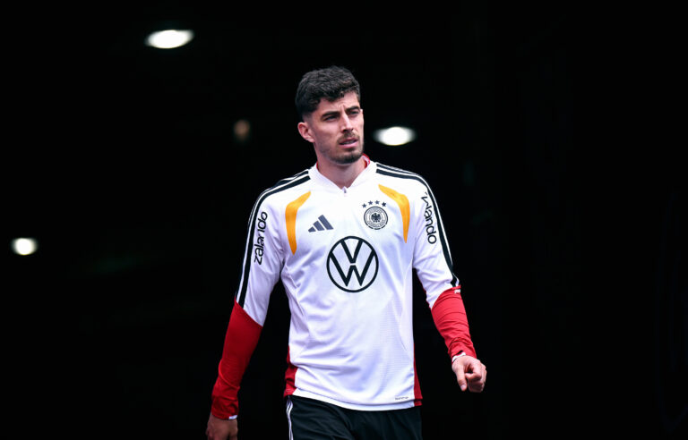 Fussball, Länderspiel, Herren, WM 2026, Training der deutschen Nationalmannschaft im Soldier Field, Chicago Kai Havertz GER. *** Football, international match, men, World Cup 2026, training of the German national team at Soldier Field, Chicago Kai Havertz GER
2026.06.05 Chicago
pilka nozna , mistrzostwa swiata , Mundial 2026 , reprezentacja Niemiec , Niemcy
Trening reprezentacji Niemiec
Foto IMAGO/PressFocus

!!! POLAND ONLY !!!