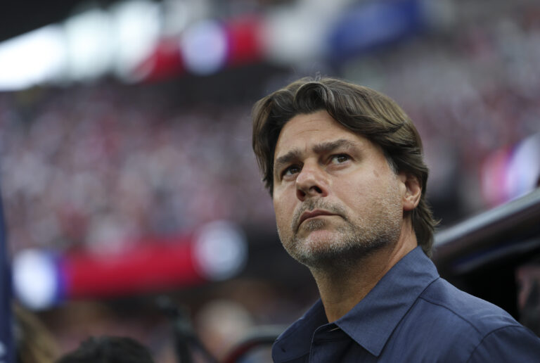 (260613) -- LOS ANGELES, June 13, 2026 (Xinhua) -- Mauricio Pochettino, head coach of the United States, is seen before the group D match between the United States and Paraguay at the 2026 FIFA World Cup at Los Angeles Stadium in Los Angeles, the United States, June 12, 2026. (Xinhua/Bai Xuefei)

2026.06.12 Los Angeles
pilka nozna , mistrzostwa swiata , mundial 2026
Stany Zjednoczone - Paragwaj
USA
Foto Bai Xuefei/Xinhua/PressFocus

!!! POLAND ONLY !!!