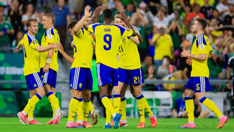 FIFA World Cup, WM, Weltmeisterschaft, Fussball 2026 SWEDEN VS TUNISIA FIFA WORLD CUP 2026 SWEDEN VS TUNISIA 14062026 MONTERREY, NUEVO LEON. Action photo of Alexander Isak 9 of Sweden celebrating a goal scored, during Round 1 Goup F game of the FIFA World Cup 2026, held at the Estadio Monterrey of Monterrey, Nuevo Leon./Foto de accion de Alexander Isak 9 de Suecia celebrando un gol anotado, durante juego de Ronda 1 del Grupo F de la Copa del Mundo 2026 de la FIFA, celebrado en el Estadio Monterrey de Monterrey, Nuevo Leon. PHOTO BY IMAGENSHOP AGENCIA FOTOGRAFICA MONTERREY NUEVO LEON MEXICO *** FIFA WORLD CUP 2026 SWEDEN VS TUNISIA FIFA WORLD CUP 2026 SWEDEN VS TUNISIA 14062026 MONTERREY, NUEVO LEON Action photo of Alexander Isak 9 of Sweden celebrating a goal scored, during Round 1 Goup F game of the FIFA World Cup 2026, held at the Estadio Monterrey of Monterrey, Nuevo Leon Action photo of Alexander Isak 9 of Sweden celebrating a goal scored, during Round 1 Goup F game of the FIFA World Cup 2026, held at the Estadio Monterrey of Monterrey, Nuevo Leon PHOTO BY IMAGENSHOP AGENCIA FOTOGRAFICA MONTERREY NEW LEON MEXICO Copyright: xJorgexReyesx
2026.06.15 Monterrey
pilka nozna mistrzostwa swiata
Szwecja - Tunezja
Foto IMAGO/PressFocus

!!! POLAND ONLY !!!