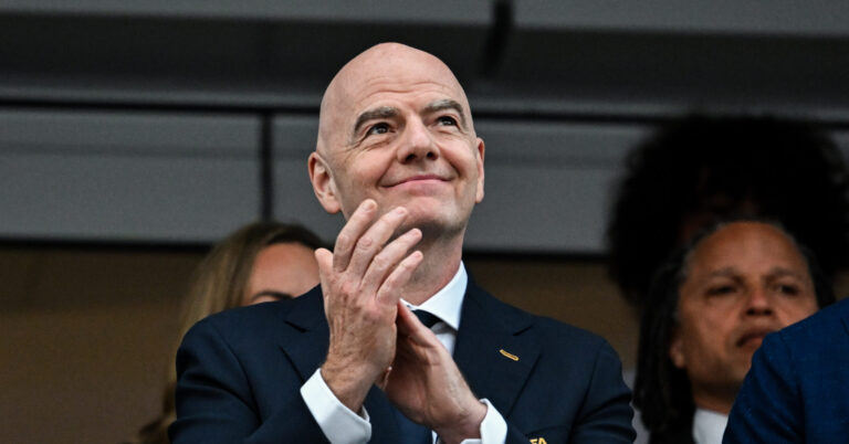FIFA President Gianni Infantino is seen before the FIFA Men’s World Cup 2026 Group Stage football match between Iran and New Zealand at Los Angeles Stadium, in Inglewood on June 15th 2026 (Photo by Nayra Halm/SPP) (Photo by Nayra Halm/SPP/Sipa USA)
2026.06.15 Inglewood
pilka nozna , mistrzostwa swiata , mundial 2026
Iran - Nowa Zelandia
Foto SPP/SIPA USA/PressFocus

!!! POLAND ONLY !!!
