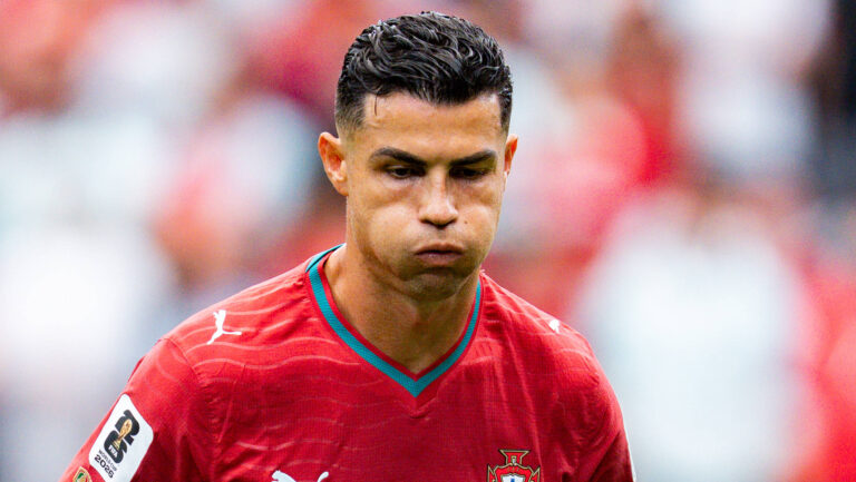 FIFA Fussball Weltmeisterschaft 2026, Gruppe K, Spiel 1, Portugal vs. DR Kongo, 17.06.2026 im NRG Stadium in Houton, Texas Cristiano Ronaldo unzufrieden unglücklich genervt sauer *** 2026 FIFA World Cup, Group K, Match 1, Portugal vs. DR Congo, June 17, 2026, at NRG Stadium in Houston, Texas Cristiano Ronaldo Copyright: xBahhoxKarax
2026.06.17 Houston
pilka nozna , mistrzostwa swiata , mundial 2026
Portugalia - DR Konga
Demokratyczna Republika Konga
Foto IMAGO/PressFocus

!!! POLAND ONLY !!!