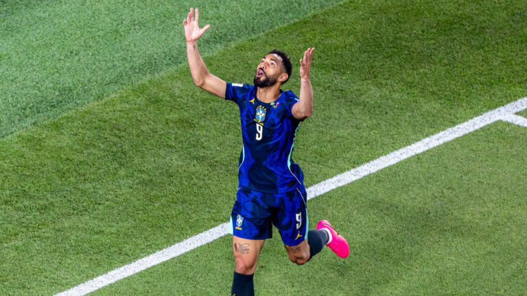 FILADADLFIA, PN - 19.06.2026: BRAZIL VS. HAITI - Matheus Cunha celebrates with his teammates after scoring for the Brazilian National Team in the match against Haiti, valid for the group stage of the 2026 FIFA World Cup, held at Lincoln Financial Field, in Philadelphia, Pennsylvania, United States, this Friday (19). (Photo: Danilo Fernandes/Fotoarena/Sipa USA)
2026.06.20 Philadelphia
pilka nozna mistrzostwa swiata
Brazylia - Haiti
Foto Fotoarena/SIPA USA/PressFocus

!!! POLAND ONLY !!!