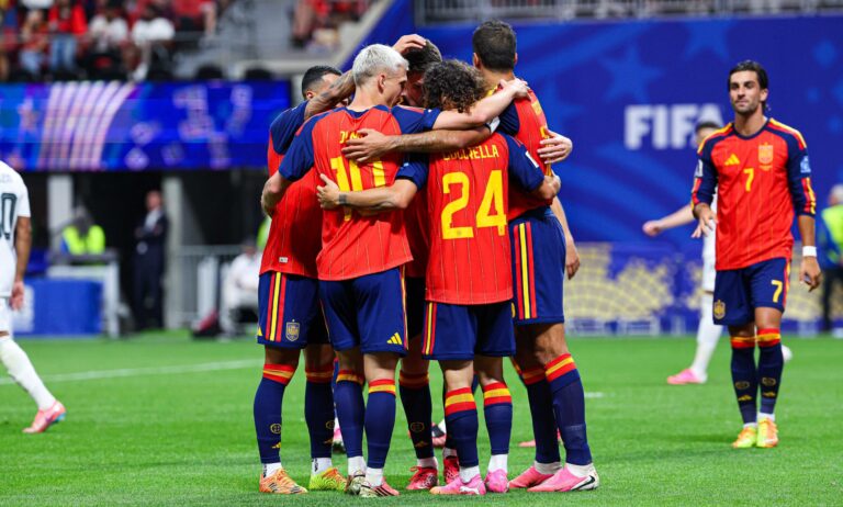 2026.06.21 Atlanta
pilka nozna Mistrzostwa Swiata w USA Meksyk Kanada 2026
Hiszpania - Arabia Saudyjska
N/z Marc Cucurella bramka gol radosc na 4-0
Foto Pawel Andrachiewicz / PressFocus

2026.06.21 Atlanta
Football - 2026 FIFA World Cup in USA Canada Mexico
Spain - Saudi Arabia
Marc Cucurella bramka gol radosc na 4-0
Credit: Pawel Andrachiewicz / PressFocus