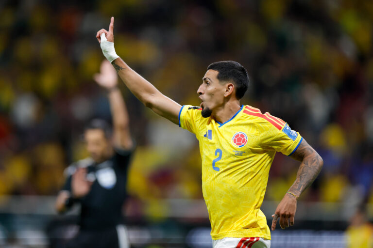 FIFA World Cup, WM, Weltmeisterschaft, Fussball 2026 COLOMBIA VS RD CONGO FIFA WORLD CUP 2026 COLOMBIA VS RD CONGO COLOMBIA VS RD CONGO 23062026 GUADALAJARA, JALISCO. Action photo of Daniel Munoz of Colombia No. 2 during Group K game of the FIFA World Cup 2026, held at the Estadio Guadalajara at Guadalajara, Jalisco./Foto de accion de Daniel Munoz de Colombia No. 2, durante juego del Grupo K de la Copa del Mundo 2026 de la FIFA, celebrado en el Estadio Guadalajara en Guadalajara, Jalisco. PHOTO BY IMAGENSHOP AGENCIA FOTOGRAFICA GUADALAJARA JALISCO MEXICO *** FIFA WORLD CUP 2026 COLOMBIA VS. DR CONGO FIFA WORLD CUP 2026 COLOMBIA VS. DR CONGO COLOMBIA VS. DR CONGO 06/23/2026 GUADALAJARA, JALISCO Action photo of Daniel Munoz of Colombia, No. 2, during a Group K match of the 2026 FIFA World Cup, held at Estadio Guadalajara in Guadalajara, Jalisco Action photo of Daniel Munoz of Colombia, No. 2, during a Group K match of the 2026 FIFA World Cup, held at the Estadio Guadalajara in Guadalajara, Jalisco PHOTO BY IMAGENSHOP PHOTO AGENCY GUADALAJARA, JALISCO, MEXICO,detected_source_language Copyright: xIMAGENSHOPxAGENCIAxFOTOGRAFICAx
2026.06.23 Guadalajara
pilka nozna , mistrzostwa swiata , mundial 2026
Kolumbia - Demokratyczna Republika Konga
Foto IMAGO/PressFocus

!!! POLAND ONLY !!!