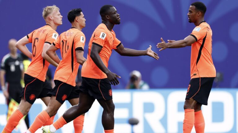 6/25/2026 - KANSAS - (lr) during the FIFA 2026 World Cup Group F match between Tunisia and the Netherlands at Kansas City Stadium on June 26, 2026 in Kansas, United States. KOEN VAN WEEL / ANP /ANP/Sipa USA
2026.06.25 Kansas City
pilka nozna , mistrzostwa swiata , mundial 2026
Tunezja - Holandia
Foto ANP/SIPA USA/PressFocus

!!! POLAND ONLY !!!