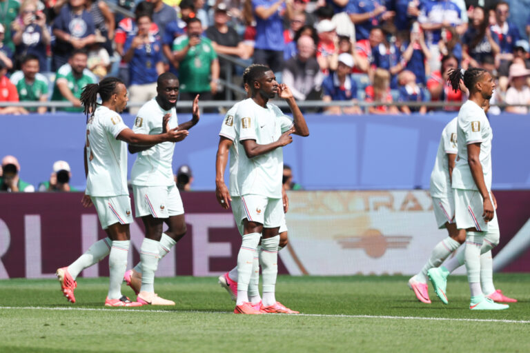 Ousmane DEMBELE of France celebrate after scores during the FIFA World Cup 2026, Group I match between Norway and France at Gillette Stadium on June 26, 2026 in Foxborough, United States. (Photo by Johnny Fidelin/Icon Sport/Sipa USA)
2026.06.26 Foxborough
pilka nozna , mistrzostwa swiata , mundial 2026
Norwegia - Francja
Foto Icon Sport/SIPA USA/PressFocus

!!! POLAND ONLY !!!