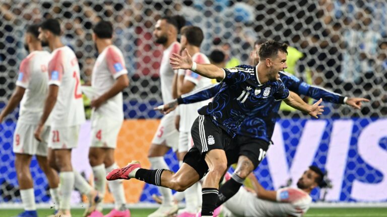 Jordan v Argentina - FIFA World Cup, WM, Weltmeisterschaft, Fussball 2026 - Group J DALLAS, USA JUNE 27, 2026: Giovani Lo Celso  11 of Argentina celebrates after scoring during the FIFA World Cup 2026 Group J match against Jordan at Dallas Stadium in Dallas, USA, on June 27, 2026. ARLINGTON United States of America Copyright: x xwalidxibrahimx/xJNAxPressx
2026.06.28 Arlington
pilka nozna mistrzostwa swiata
Jordania - Argentyna
Foto IMAGO/PressFocus

!!! POLAND ONLY !!!