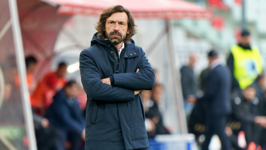 TVEM coach Andrea Pirlo of Sampdoria during the Italian Serie B match between SSC Bari vs Sampdoria on March 16, 2024 at the San Nicola stadium in Bari, Italy. Photo by Emmanuele Mastrodonato/agenzia Aldo Liverani sas  during  SSC Bari vs UC Sampdoria, Italian soccer Serie B match in Bari, Italy, March 16 2024 (Photo by Emmanuele Mastrodonato/IPA Sport/IPA/Sipa USA)
2024.03.16 Bari
pilka nozna , 2. liga wloska 
SSC Bari - UC Sampdoria Genua
Foto Emmanuele Mastrodonato/IPA Sport/ipa-agency.net/SIPA USA/PressFocus

!!! POLAND ONLY !!!