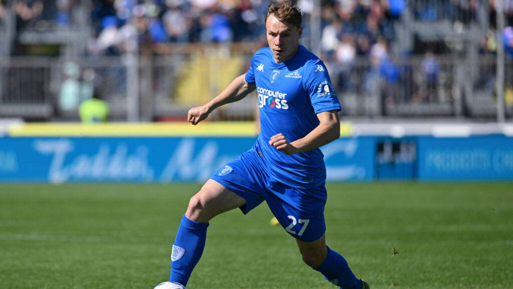 Empoli FC's midfielder Szymon Zurkowski  during  Empoli FC vs Frosinone Calcio, Italian soccer Serie A match in Empoli, Italy, May 05 2024 (Photo by Lisa Guglielmi/IPA Sport / ipa-a/IPA/Sipa USA)
2024.05.05 Empoli
pilka nozna , liga wloska
Empoli FC - Frosinone Calcio
Foto Lisa Guglielmi/IPA Sport/ipa-agency.net/SIPA USA/PressFocus

!!! POLAND ONLY !!!