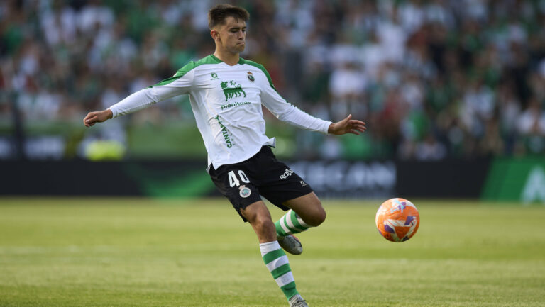 Raing Santander v CD Mirandes - LaLiga Hypermotion 1st Semi Final Play off Mario Garcia of Real Racing Club de Santander in action during the LaLiga Hypermotion match between Racing Santander and CD Mirandes at Campos de de El Sardinero on June 8, 2025, in Santander, Spain. Santander Campos de Sport de El Sardinero Catalunya Spain RL_RCGvCDM_PF_000080 Copyright: xRicardoxLarreinax
2025.06.08 Santander
pilka nozna , 2. liga hiszpanska , baraze o awans do Primera Division
Raing Santander - CD Mirandes
Foto IMAGO/PressFocus

!!! POLAND ONLY !!!