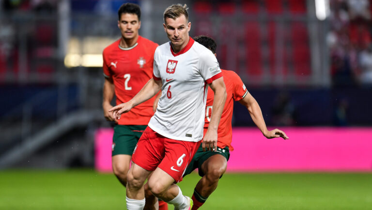 2025.06.14 Trenczyn
Pilka nozna kadra reprezentacja Mistrzostwa Europy U21 Slowacja 2025
Portugalia - Polska
N/z Mateusz Legowski
Foto Mateusz Sobczak / PressFocus

2025.06.14 Trencin
Football 2025 UEFA European Under 21 Championship
Portugal v Poland
Mateusz Legowski
Credit: Mateusz Sobczak / PressFocus