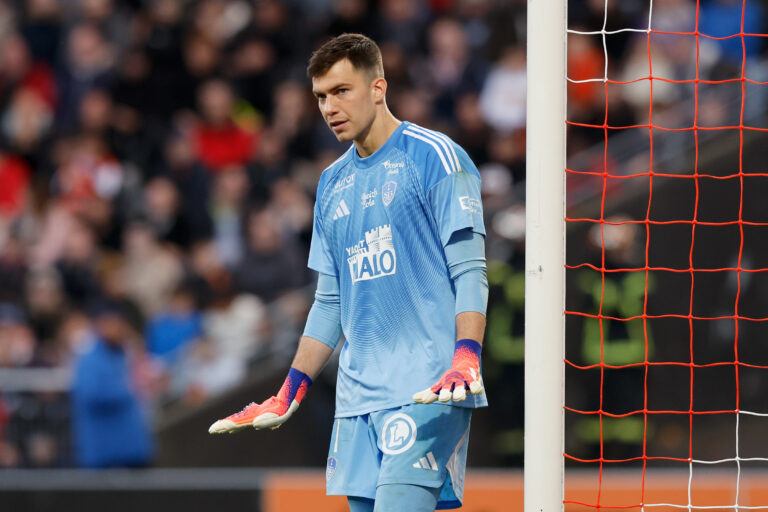01 Radoslaw MAJECKI (sb29) during the Ligue 1 McDonald's match between Lorient and Brest at Stade du Moustoir on October 19, 2025 in Lorient, France. (Photo by Loic Baratoux/FEP/Icon Sport/Sipa USA)
2025.10.19 Lorient
pilka nozna liga francuska
FC Lorient - Stade Brest
Foto Icon Sport/SIPA USA/PressFocus

!!! POLAND ONLY !!!