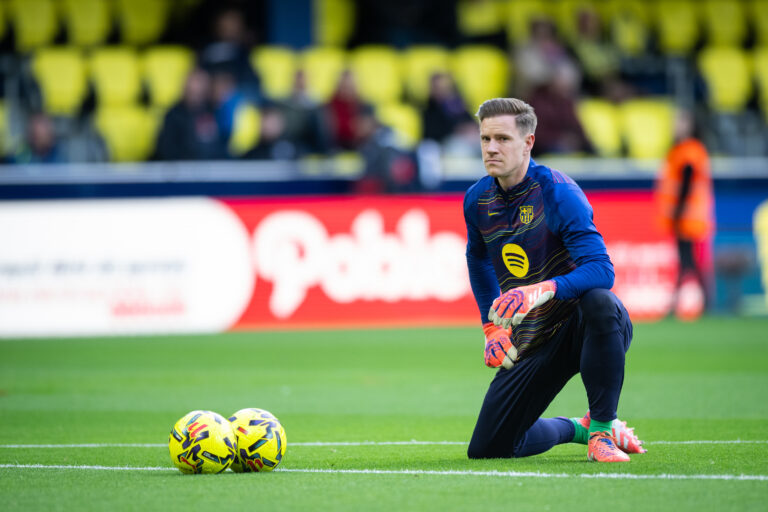 Marc Andre Ter Stegen of FC Barcelona seen in action during the La Liga EA Sports match between Villareal CF and FC Barcelona at Ceramica stadium. Final Score: Villareal FC 0-2 FC Barcelona. (Photo by Vicente Vidal Fernandez / SOPA Images/Sipa USA)
2025.12.21 Villareal
pilka nozna liga hiszpanska
Villareal CF - FC Barcelona

Foto SOPA Images/SIPA USA/PressFocus

!!! POLAND ONLY !!!