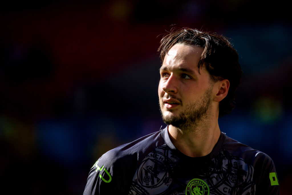 LONDON, ENGLAND - APRIL 25: James Trafford of Manchester City warming up before the Emirates FA Cup Semi Final match between Manchester City and Southampton on April 25, 2026 in London, England. (Photo by Pedro Porru/MB Media/Getty Images)
2026.04.25 Londyn
Pilka nozna Puchar Anglii
Manchester City - Southampton
Foto Pedro Porru/MB Media/PressFocus

!!! POLAND ONLY !!!