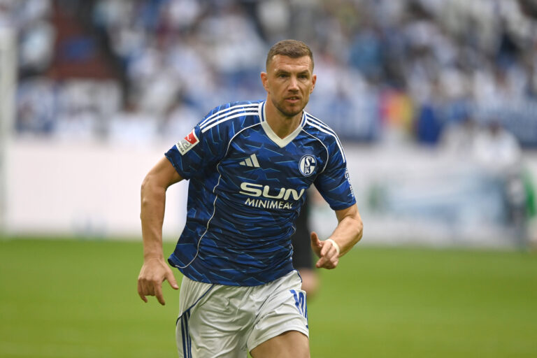 Edin DZEKO GE halbe Figur, Halbfigur, halber Koerper, wird eingewechselt Fussball 2. Bundesliga, 34. Spieltag, FC Schalke 04 GE - Eintracht Braunschweig BS 1-0 am 17.05.2026 in der Veltins-Arena Gelsenkirchen/ Deutschland. DFL regulations prohibit any use of photographs as image sequences and/or quasi-video Â *** Edin DZEKO GE half figure, half figure, half body, is substituted Football 2 Bundesliga, Matchday 34, FC Schalke 04 GE Eintracht Braunschweig BS 1 0 on 17 05 2026 at Veltins Arena Gelsenkirchen Germany DFL regulations prohibit any use of photographs as image sequences and or quasi video Â
2026.05.17 Gelsenkirchen
pilka nozna , 2. liga niemiecka
FC Schalke 04 Gelsenkirchen - Eintracht Braunschweig
Foto IMAGO/PressFocus

!!! POLAND ONLY !!!