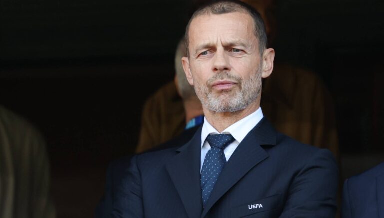 23.05.2026 - SOCCER - 2025-2026 UEFA Womens Champions League final , FC Barcelona, Barca vs OL Lyonnes UEFA President Aleksander Ceferin during the UEFA Womens Champions League Final OSLO OSLO, Ullevaal Stadion Ullevaal Stadion Norway
2026.05.23 Oslo
pilka nozna kobiet , Liga Mistrzyn
FC Barcelona - Olympique Lyon
Foto IMAGO/PressFocus

!!! POLAND ONLY !!!