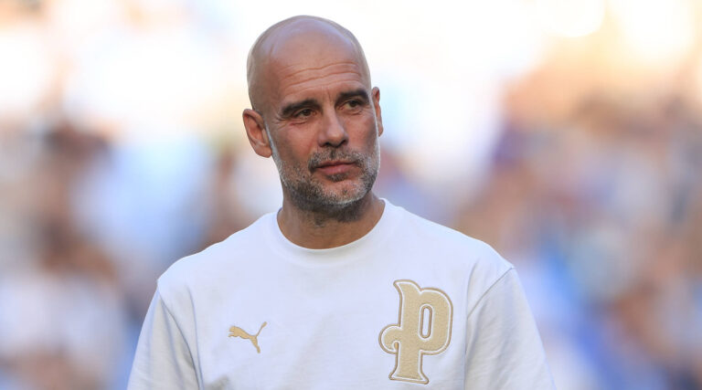 Manchester City v Aston Villa, Premier League Pep Guardiola the Manchester City manager during the celebrations at the end of the Premier League match between Manchester City and Aston Villa at the Etihad Stadium, Manchester, UK on 24 May 2026. Manchester Etihad Stadium Manchester UK Editorial use only DataCo restrictions apply See www.football-dataco.com , Copyright: xConorxMolloyx PSI-24291-0055
2026.05.24 Manchester
pilka nozna liga angielska
Manchester City - Aston Villa
Foto IMAGO/PressFocus

!!! POLAND ONLY !!!