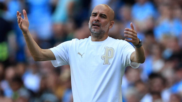 24th May 2026 Etihad Stadium, Manchester, Lancashire, England Premier League Football, Manchester City versus Aston Villa Manchester City manager Pep Guardiola reacts DavidxBlunsden
2026.05.25 Manchester
pilka nozna liga angielska
Manchester City - Aston Villa
Foto IMAGO/PressFocus

!!! POLAND ONLY !!!