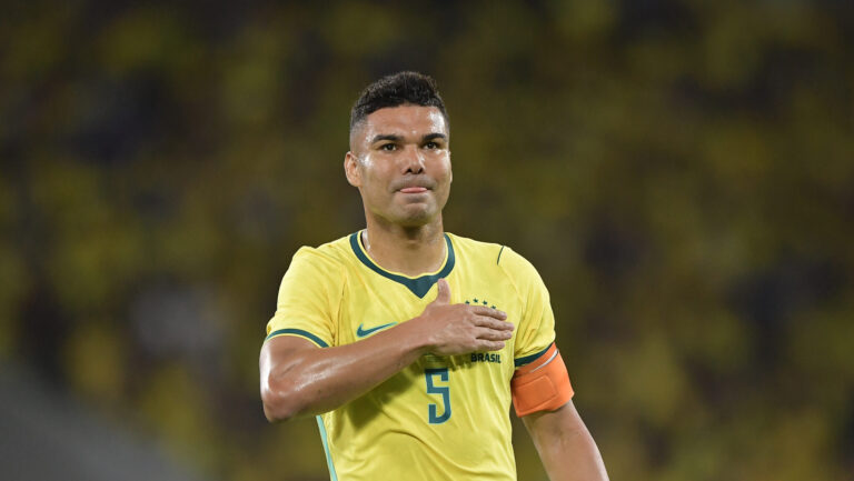 RJ - RIO DE JANEIRO - 05/31/2026 - FRIENDLY MATCH, BRAZILIAN NATIONAL TEAM vs. PANAMA NATIONAL TEAM - Casemiro, player for the Brazilian National Team, celebrates his goal during the match against [TEAM 2] at the Maracana stadium for the Friendly Championship. Photo: Thiago Ribeiro/AGIF (Photo by Thiago Ribeiro/AGIF/Sipa USA)
2026.05.31 Rio de Janeiro
pilka nozna mecz towarzyski
Brazylia - Panama
Foto Agif/SIPA USA/PressFocus

!!! POLAND ONLY !!!