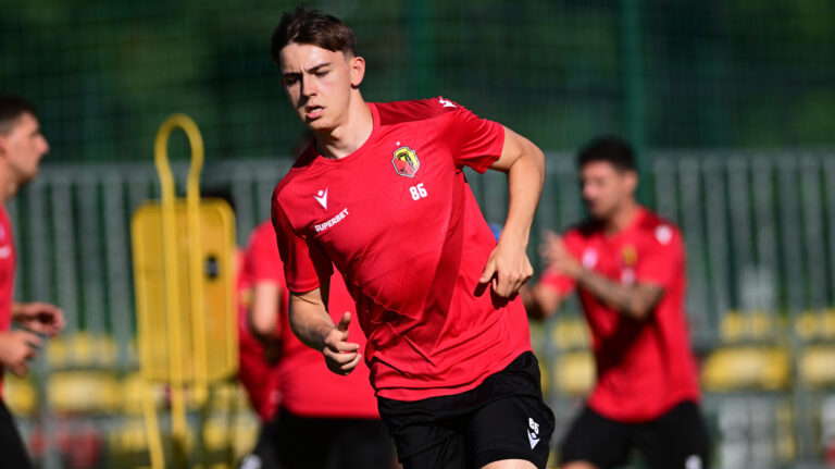2026.06.22 Bialystok Pilka nozna PKO Ekstraklasa sezon 2026/2027. Jagiellonia Bialystok wznowila treningi po krotkej przerwie urlopowej. N/z Bartosz Mazurek Foto Michal Kosc / PressFocus