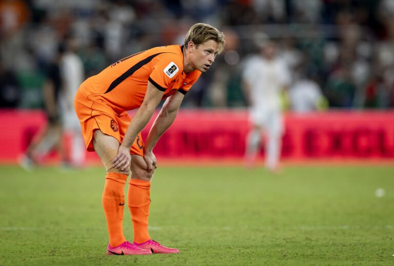 6/29/2026 - MONTERREY - Frenkie de Jong or the Netherlands during the 2026 FIFA World Cup knockout phase match between the Netherlands and Morocco at the Monterrey Stadium on June 29, 2026, in Monterrey, Mexico. KOEN VAN WEEL / ANP /ANP/Sipa USA
2026.06.29 Guadalupe
pilka nozna , mistrzostwa swiata , mundial 2026
Holandia - Maroko
Foto ANP/SIPA USA/PressFocus

!!! POLAND ONLY !!!