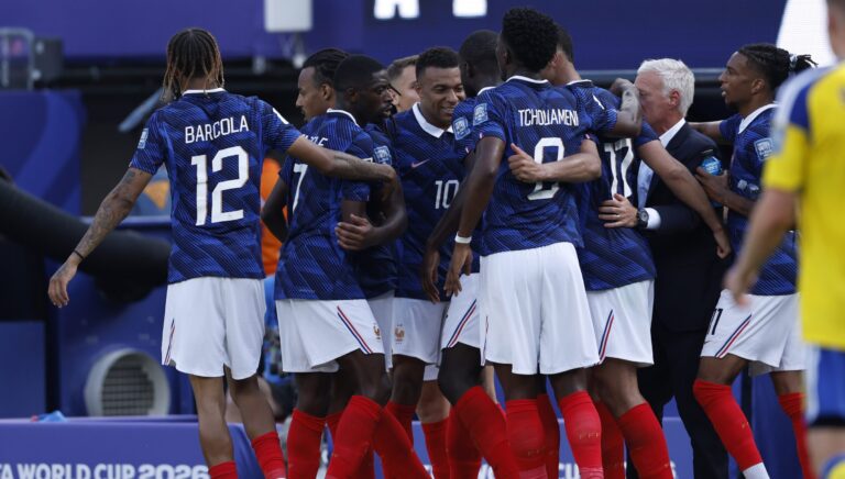 6/30/2026 - NEW JERSEY - Kylian Mbappe of France celebrates scoring during the 2026 FIFA World Cup round of 32 match between France and Sweden at Boston Stadium on June 30, 2026, in Foxborough, United States. MAURICE VAN STEEN / ANP /ANP/Sipa USA
2026.06.30 East Rutherford
pilka nozna , mistrzostwa swiata , mundial 2026
Francja - Szwecja
Foto ANP/SIPA USA/PressFocus

!!! POLAND ONLY !!!
