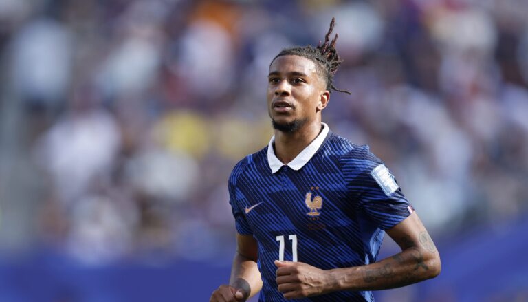 6/30/2026 - NEW JERSEY - Michael Olise of France during the 2026 FIFA World Cup round of 32 match between France and Sweden at Boston Stadium on June 30, 2026, in Foxborough, United States. MAURICE VAN STEEN / ANP /ANP/Sipa USA
2026.06.30 East Rutherford
pilka nozna , mistrzostwa swiata , mundial 2026
Francja - Szwecja
Foto ANP/SIPA USA/PressFocus

!!! POLAND ONLY !!!