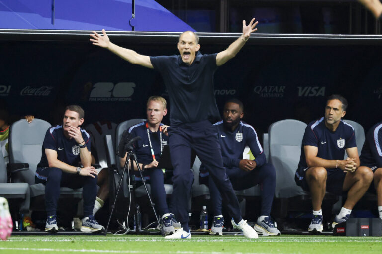 England v DR Congo, FIFA World Cup, WM, Weltmeisterschaft, Fussball 2026 England Head Coach Thomas Tuchel GER frustrated gestures during the England v DR Congo FIFA WORLD CUP 2026 Round of 32 match at Atlanta Stadium, Atlanta, United States on 1 July 2026 Credit: Phil Duncan/Every Second Media Editorial use only. All images are copyright Every Second Media Limited. No images may be reproduced without prior permission. Copyright: xIMAGO/EveryxSecondxMediax ESM-2063-0083 PhilxDuncanx/xEveryxSecondxMediax
2026.07.01 Atlanta
pilka nozna , mistrzostwa swiata , mundial 2026
Anglia - Demokratyczna Republika Konga
Foto IMAGO/PressFocus

!!! POLAND ONLY !!!