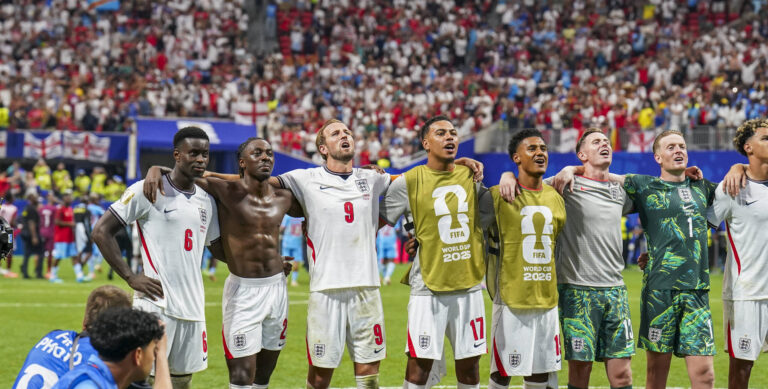 England v DR Congo, FIFA World Cup, WM, Weltmeisterschaft, Fussball 2026 England forward Harry Kane 9 celebrates winning with the team during the England v DR Congo FIFA WORLD CUP 2026 Last 32 match at Atlanta Stadium, Atlanta, United States on 1 July 2026 Credit: Eleanor Hoad/Every Second Media Editorial use only. All images are copyright Every Second Media Limited. No images may be reproduced without prior permission. Copyright: xIMAGO/EveryxSecondxMediax ESM-2064-0089 EleanorxHoadx/xEveryxSecondxMediax
2026.07.01 Atlanta
pilka nozna mistrzostwa swiata
Anglia - Demokratyczna Republika Konga
Foto IMAGO/PressFocus

!!! POLAND ONLY !!!