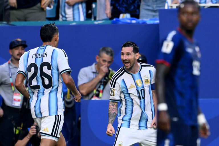 Mg Miami Stati Uniti 04/07/2026 - Mondiali di Calcio 2026 / Argentina-Capo Verde / foto Matteo Gribaudi/Image nella foto: esultanza gol Lionel Messi PUBLICATIONxNOTxINxITA
2026.07.04 Miami
pilka nozna mistrzostwa swiata
Argentyna - Republika Zielonego Przyladka
Foto IMAGO/PressFocus

!!! POLAND ONLY !!!