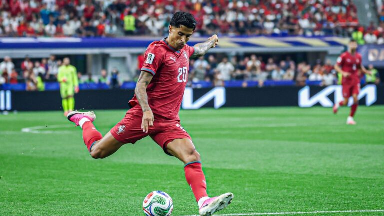 Portugal v Spain - FIFA World Cup, WM, Weltmeisterschaft, Fussball 2026 Round of 16 DALLAS, TEXAS, USA JULY 6, 2026: Portugal s JOAO CANCELO  20 kicks the ball during the FIFA World Cup 2026 Round of 16 match between Portugal and Spain at Dallas Stadium in Dallas, Texas, USA. Dallas United States of America Copyright: x xAymanxArefx/xJNAxPressx
2026.07.06 Dallas
pilka nozna Mistrzostwa Swiata 2026
Portugalia - Hiszpania
Foto IMAGO/PressFocus

!!! POLAND ONLY !!!