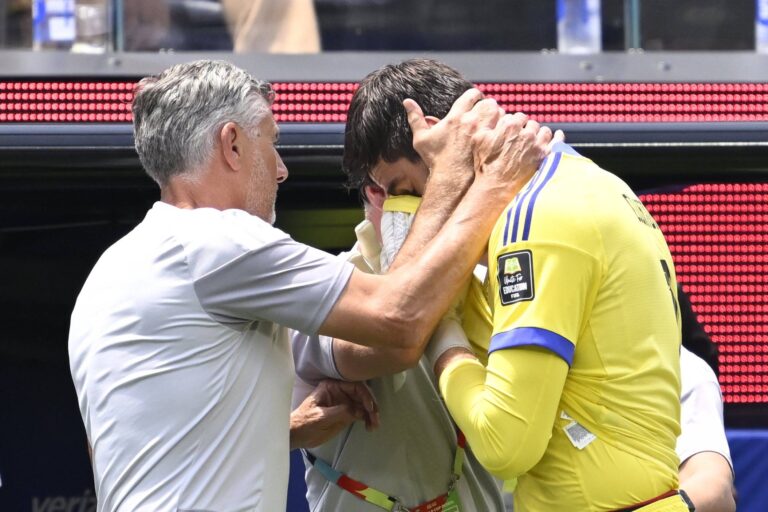 Spain vs Belgium - FIFA World Cup, WM, Weltmeisterschaft, Fussball 2026 LOS ANGELES, UNITED STATES OF AMERICA - JULY 10 : Injury of Courtois Thibaut goalkeeper of Belgium pictured during the FIFA World Cup 2026 round of 8 match between Spain and Belgium at the SoFi stadium on July 10, 2026 in Los Angeles, United States of America, 10/07/2026 Los Angeles United States of America PUBLICATIONxNOTxINxFRAxBEL Copyright: xNicoxVereeckenx
2026.07.10 Los Angeles
pilka nozna mistrzostwa swiata
Belgia - Hiszpania 
Foto IMAGO/PressFocus

!!! POLAND ONLY !!!