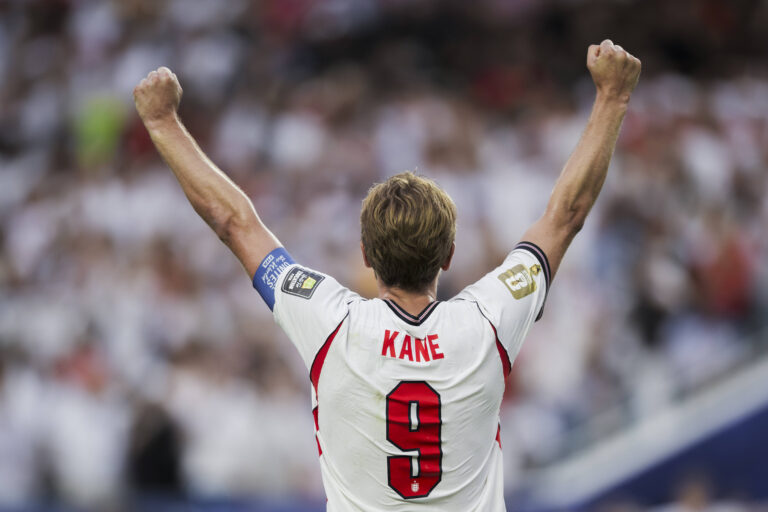 Norway v England - FIFA World Cup, WM, Weltmeisterschaft, Fussball 2026 Harry Kane of England celebrates following the final whistle of the FIFA World Cup 2026 quarter final football match between Norway and England. England won 2-1 over Norway after extra time. Miami Gardens United States Copyright: xNicolòxCampox
2026.07.11 Miami Gardens
pilka nozna , mistrzostwa swiata , mundial 2026
Norwegia - Anglia
Foto IMAGO/PressFocus

!!! POLAND ONLY !!!