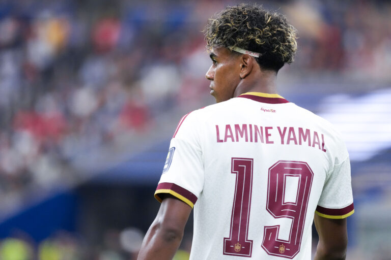 Lamine Yamal of Spain looks on during a FIFA Men’s World Cup 2026 semi-final football match between France and Spain at Dallas Stadium, in Arlington on July 14th 2026 (Photo by Alexandra Fechete/SPP) (Photo by Alexandra Fechete/SPP/Sipa USA)
2026.07.14 Arlington
pilka nozna , mistrzostwa swiata , mundial 2026
Francja - Hiszpania
Foto SPP/SIPA USA/PressFocus

!!! POLAND ONLY !!!