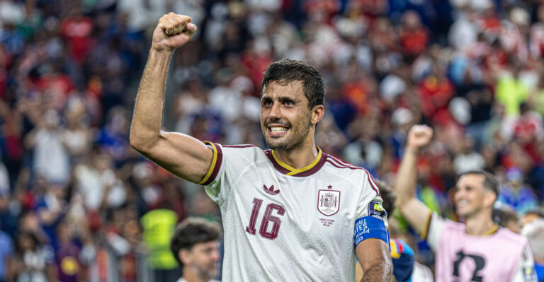 DALLAS, TX - 14.07.2026: FRANCE VS SPAIN - Rodri, during the match between France and Spain, valid for the semi-final of the 2026 FIFA World Cup, held at AT&amp;T Stadium, in Arlington, Texas, United States, this Tuesday (14). (Photo: Danilo Fernandes/Fotoarena/Sipa USA)
2026.07.14 Arlington
pilka nozna , mistrzostwa swiata , mundial 2026
Francja - Hiszpania
Foto Fotoarena/SIPA USA/PressFocus

!!! POLAND ONLY !!!