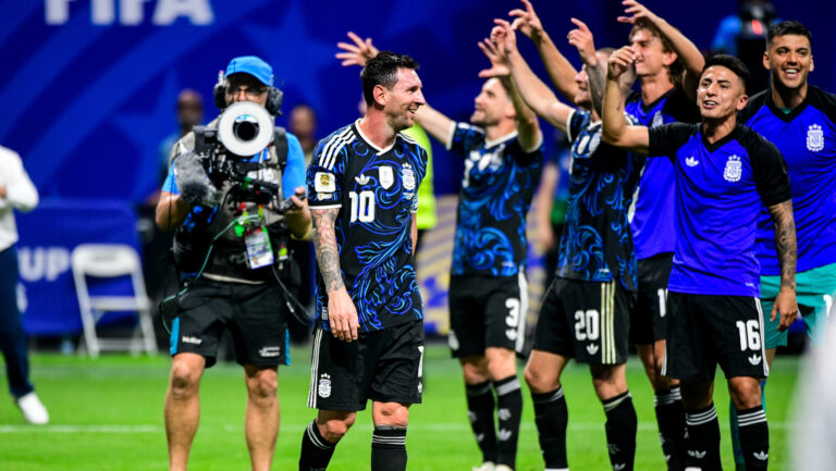 ATLANTA, GEORGIA - JULY 15: Lionel Messi of Argentina reacts after the FIFA World Cup 2026 Semi Final match between England and Argentina at Atlanta Stadium on July 15, 2026 in Atlanta, Georgia. (Photo by MB Media)
2026.07.15 Atlanta
pilka nozna , mistrzostwa swiata , mundial 2026
Anglia - Argentyna
Foto MB Media/PressFocus

!!! POLAND ONLY !!!