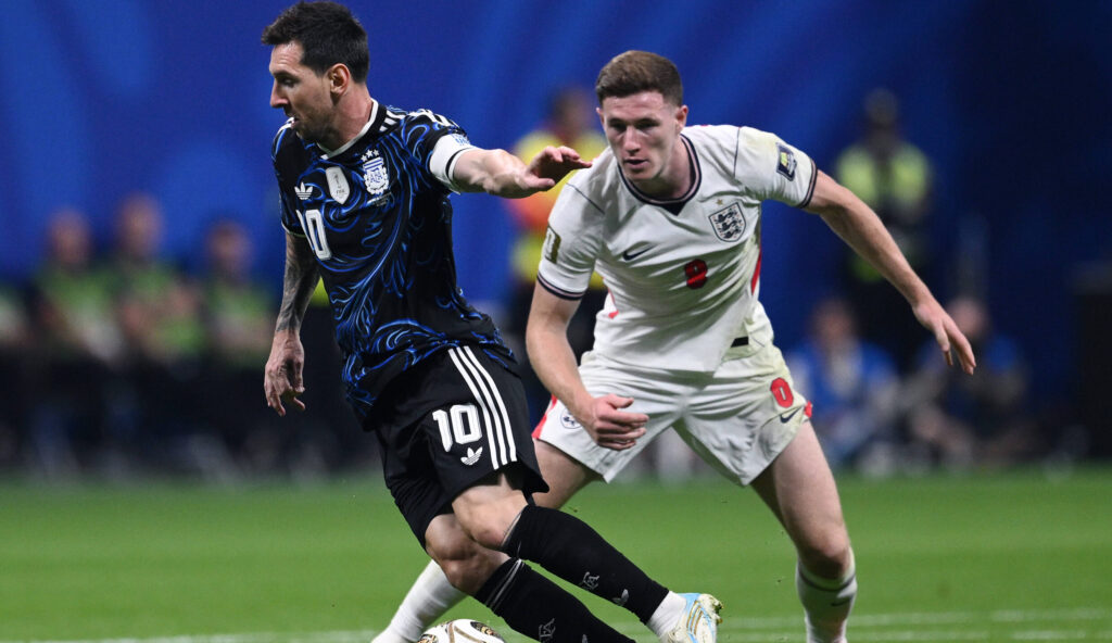 Mg Atlanta Stati Uniti 15/07/2026 - Mondiali di Calcio 2026 / Inghilterra-Argentina / foto Matteo Gribaudi/Image nella foto: Lionel Messi-Elliot Anderson PUBLICATIONxNOTxINxITA
2026.07.15 Atlanta
pilka nozna mistrzostwa swiata
Anglia - Argentyna
Foto IMAGO/PressFocus

!!! POLAND ONLY !!!