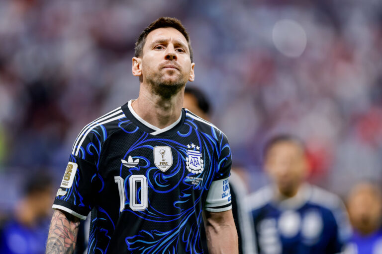 RECORD DATE NOT STATED 15th July 2026 Atlanta Stadium, Atlanta, Georgia, United States of America FIFA World Cup, WM, Weltmeisterschaft, Fussball Football, England versus Argentina Lionel Messi of Argentina before the match DiaEsportivo
2026.07.15 Atlanta
pilka nozna mistrzostwa swiata
Anglia - Argentyna
Foto IMAGO/PressFocus

!!! POLAND ONLY !!!