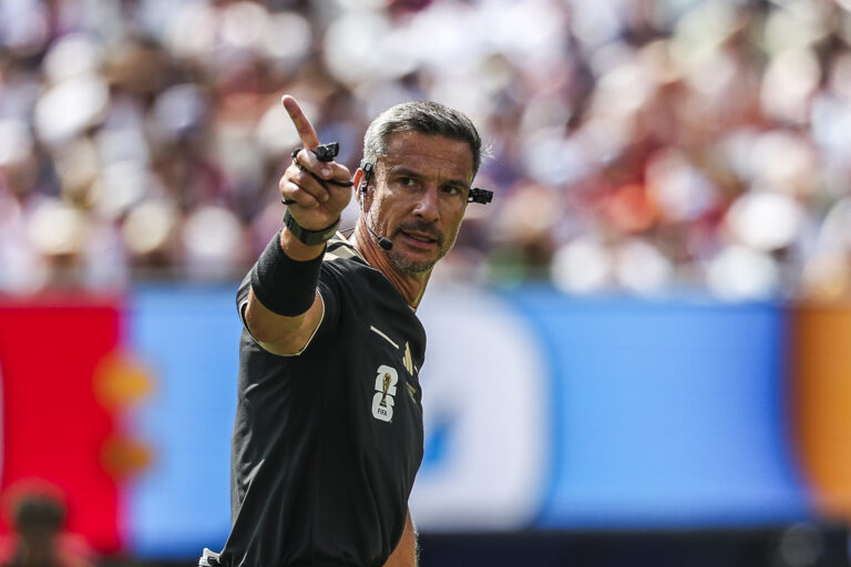 Slavko VINCIC, referee during the 2026 FIFA World Cup - Final match between Spain and Argentina at MetLife Stadium on July 19, 2026 in East Rutherford, New Jersey. (Photo by Johnny Fidelin/Icon Sport/Sipa USA)
2026.07.19 East Rutherford
pilka nozna , mistrzostwa swiata , mundial 2026 , final
Hiszpania - Argentyna
Foto Icon Sport/SIPA USA/PressFocus

!!! POLAND ONLY !!!