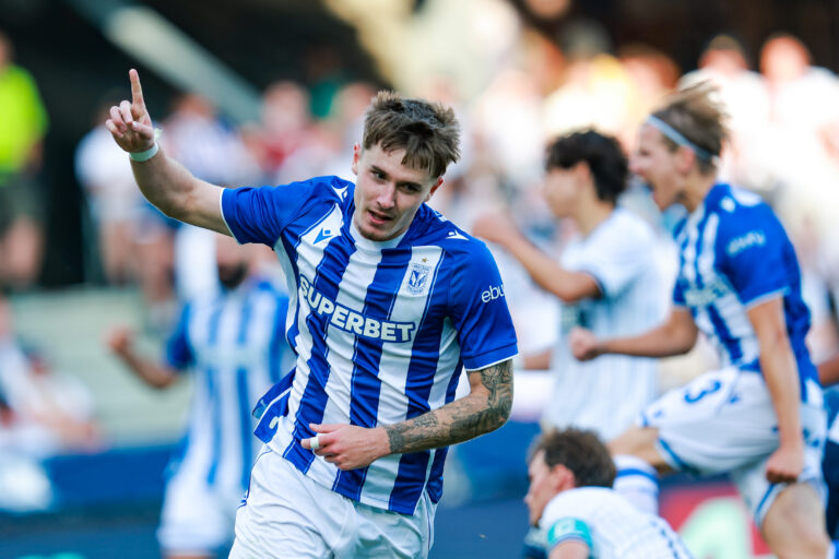 2026.07.21 Randers
pilka nozna eliminacje Ligi Liga Mistrzow 
AGF Aarhus - Lech Poznan
N/z bramka gol radosc Patrik Walemark
Foto Przemyslaw Szyszka / PressFocus

2026.07.21 Randers
Football Champions League qualifying
AGF Aarhus - Lech Poznan
bramka gol radosc Patrik Walemark
Credit: Przemyslaw Szyszka / PressFocus