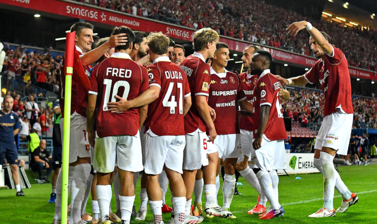 2026.07.26 Krakow
Pilka nozna , PKO BP Ekstraklasa sezon 2026/27
Wisla Krakow - GKS Katowice
N/z Pilkarze Wisly, radosc po bramce na 1-0, gol, bramka
Foto Krzysztof Porebski / PressFocus

2026.07.26 Krakow
Football Polish top league , 2026/2027 season
Wisla Krakow - GKS Katowice
Pilkarze Wisly, radosc po bramce na 1-0, gol, bramka
Credit: Krzysztof Porebski / PressFocus
